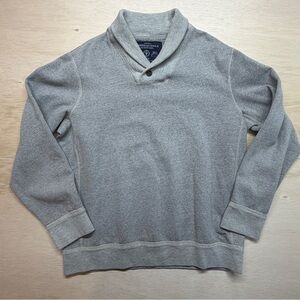 AMERICAN EAGLE Mens XL Athletic Fit Pullover Collared Gray Sweatshirt
